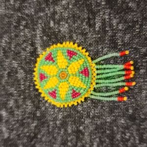 100% AUTHENTIC, handmade, Native American brooch